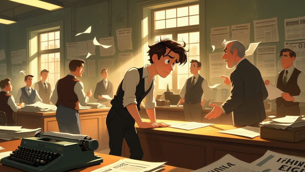 Tough times build warriors, Man in office