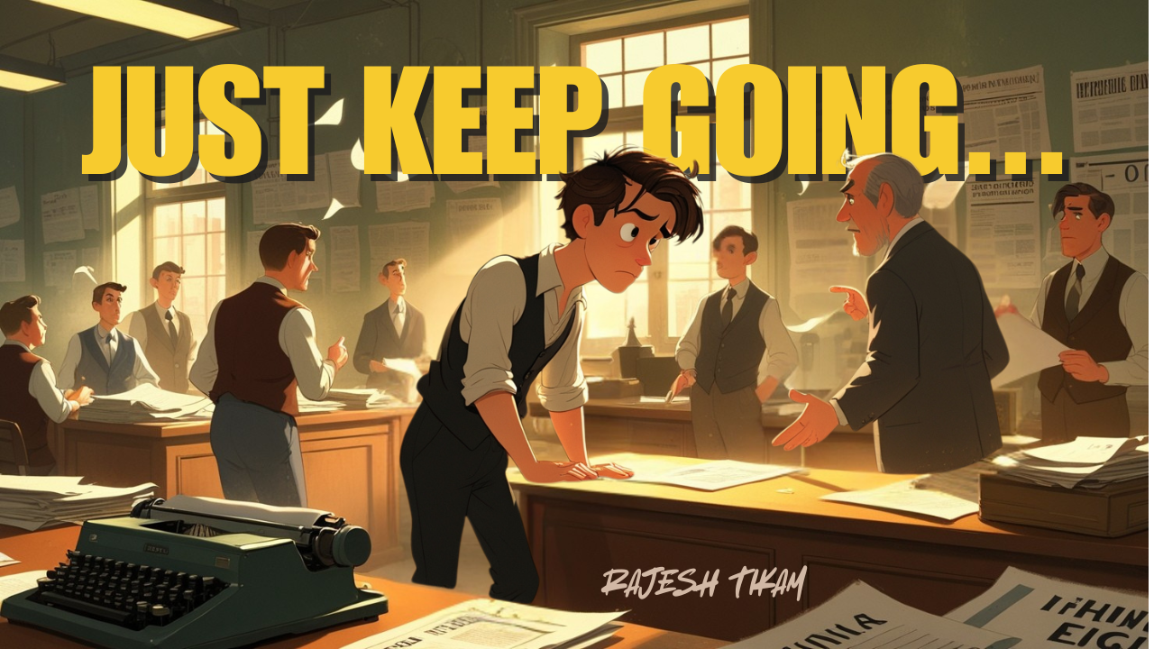 Tough Times Build Warriors man in office