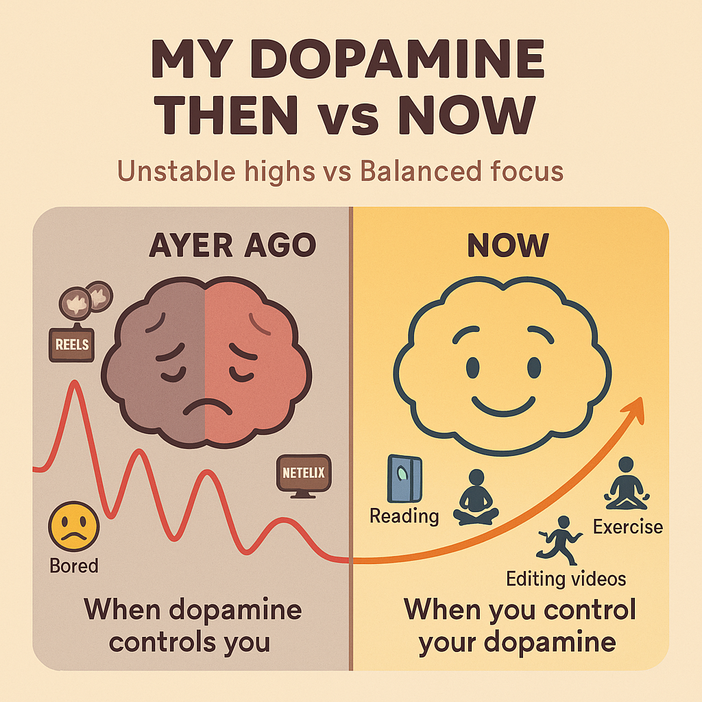 Illustration showing how dopamine affects the brain and motivation