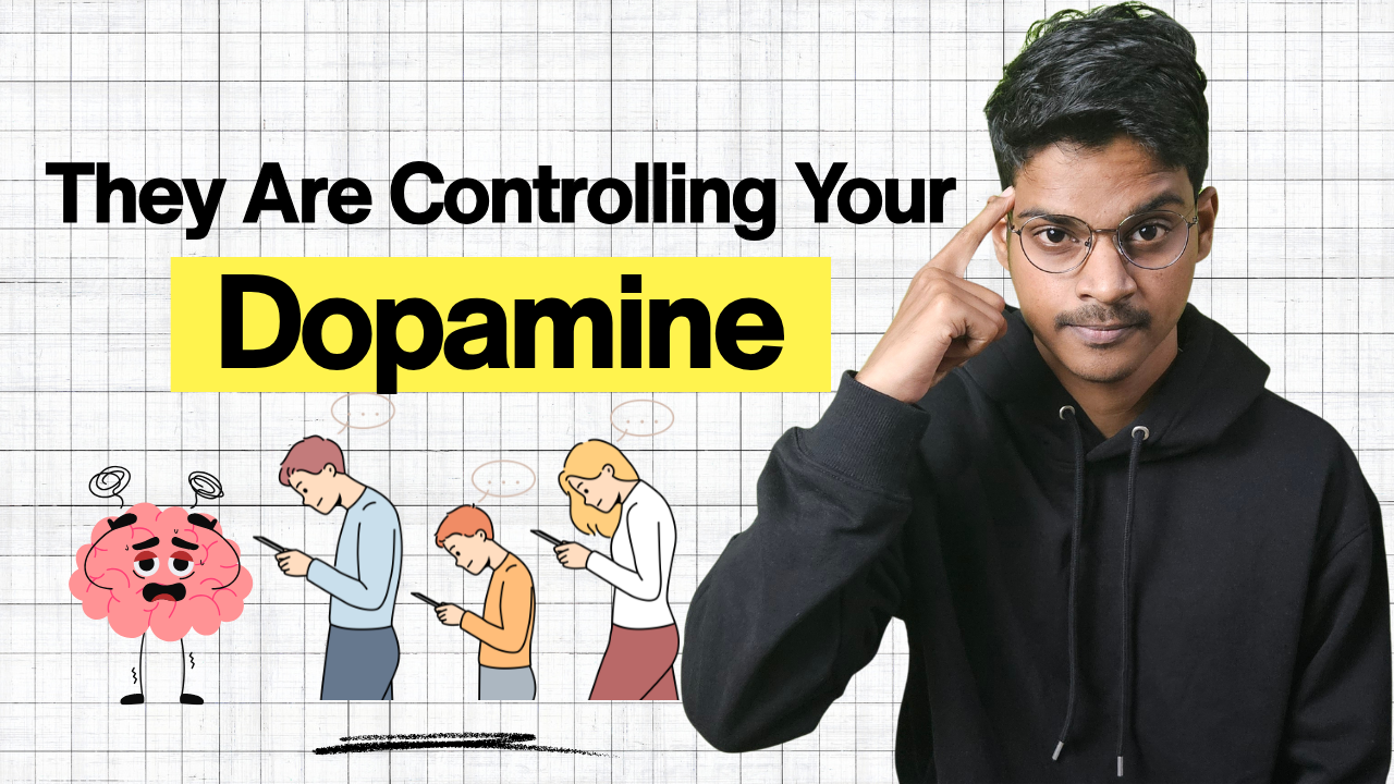 Illustration showing how dopamine affects the brain and motivation